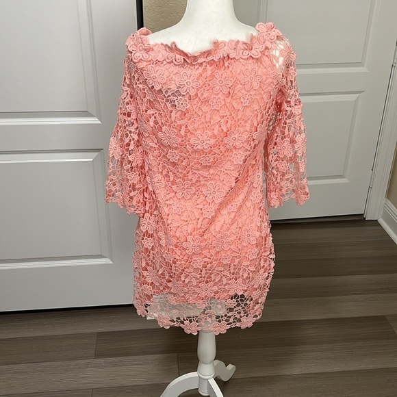 Pink lace dress - Picture 4 of 8